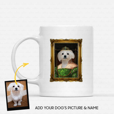 Personalized Dog Gift Idea - Royal Dog's Portrait 25 For Dog Lovers - White Mug